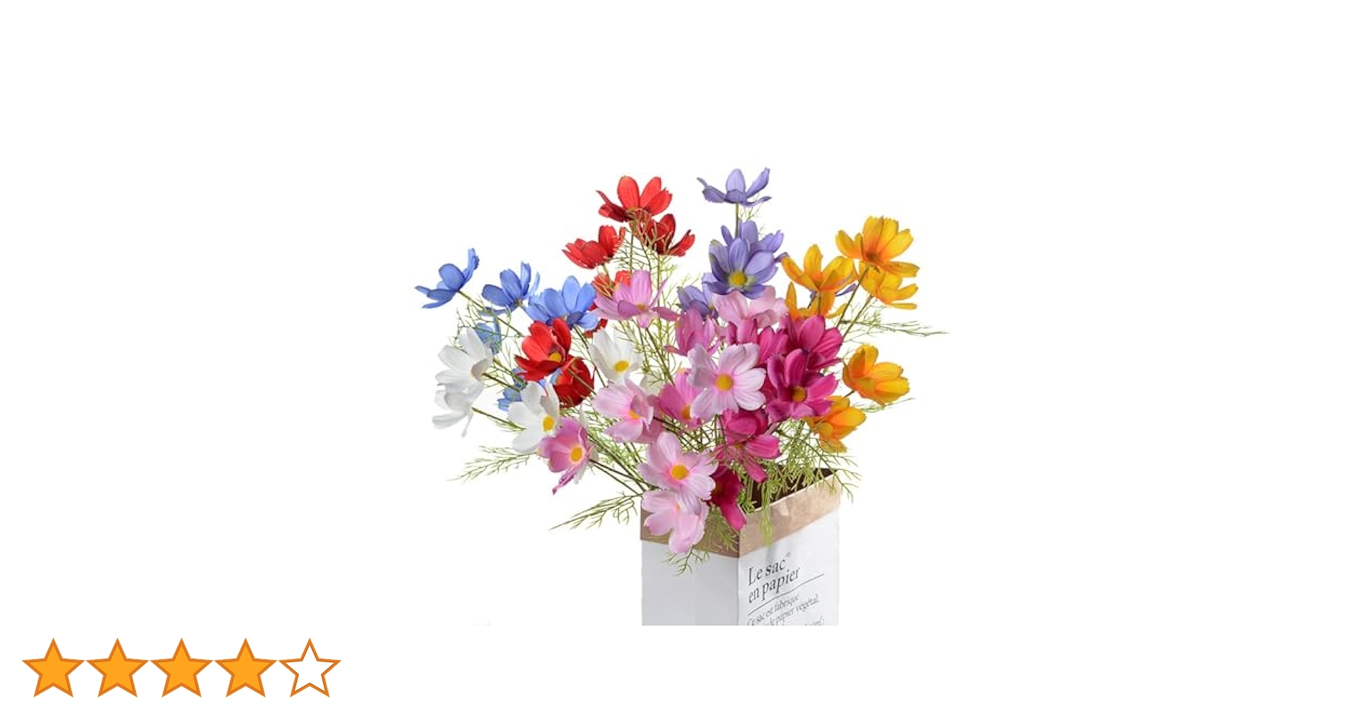Amazon｜siawadeky コスモス ガーベラ 造花 7本セット 人工花束
